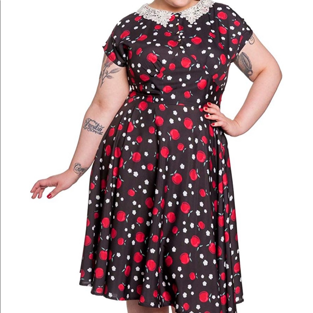 Hell Bunny Apple print dress